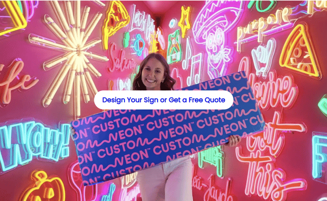 Custom Neon Button
